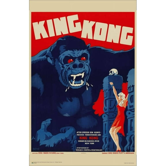 King Kong - Vintage Movie Advertisement Mini Poster 11" x 17"