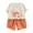 Orange, variant on Letdown Toddler Boys Soccer Print Outfits Crew Neck Short Sleeve Tee Shirts and Solid Color Comfortable Shorts Activewear Two Piece Set Summer Clothes Outfits 3-12 Years Outdoor Wear
