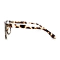 thumbnail image 3 of Rectangle Keyhole Plastic Horn Rim Blue Light Filtering Computer Glasses Tortoise, 3 of 4
