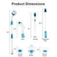 thumbnail image 7 of Fixdono Electric Spin Scrubber, Power Shower Brush for Cleaning with 3 Replaceable Brush Heads, Portable Electric Scrubber Bathtub Brush for Cleaning for Bathroom, 7 of 7