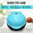 thumbnail image 5 of MyMini Snowman Electric Waffle Maker, Blue, 5 of 10