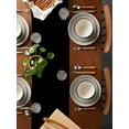thumbnail image 2 of nqOlkjepod Black Table Runner 48 Inches Long Farmhouse Dress Scarves, Solid Color Farmhouse Black Dining Tablerunner for Coffee Table/Kitchen Island/Party Décor, 13" x 48", 2 of 8