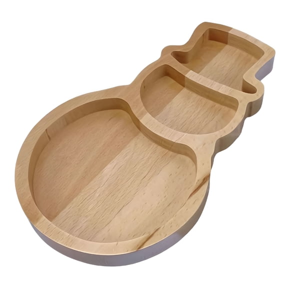 ACDANC Wood Christmas Tree Serving Tray Christmas Charcuterie Board Cute Cutting Board Funny Serving Dish for Cheese Fruit Bread Salad Vegetables Snack Dessert