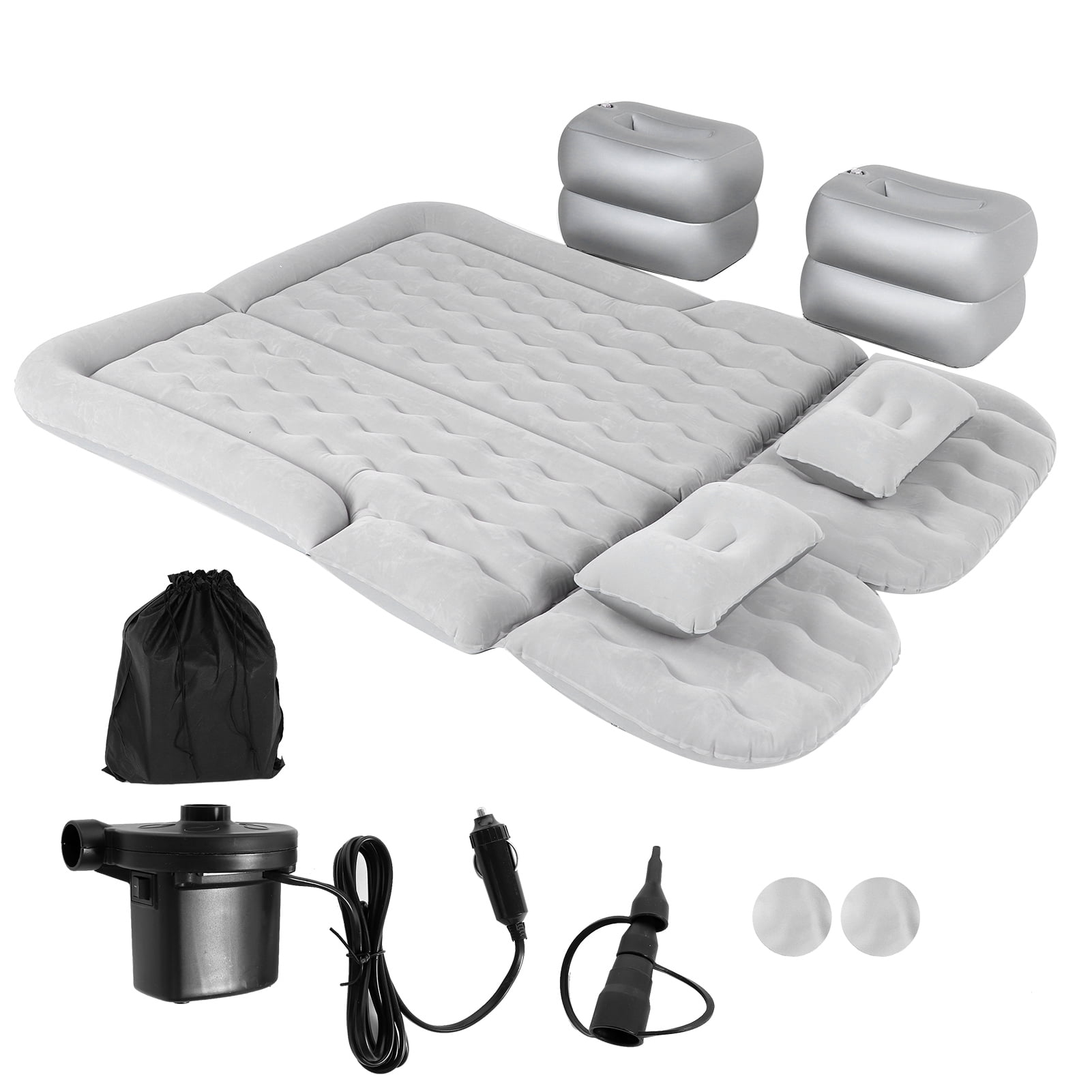 Akozon Car Supplies,Car Air Mattress Vehicle Inflatable Thickened Travel Bed Sleeping Pad Camping Accessory, Camping Bed