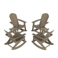 thumbnail image 2 of WestinTrends Tuscany Outdoor Rocking Adirondack Chair (Set of 4), Taupe, 2 of 5