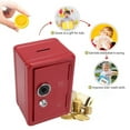 thumbnail image 4 of Mini Safe Box, Red Compact Money Bank Security SPCC Cold Rolled Iron Plate  for Room for Closet, 4 of 8