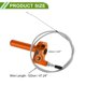 thumbnail image 4 of Agarre de Acelerador de 22mm Unique Bargains con un Cable de Acelerador Blanco de 120cm, Agarre de Acelerador de Motocicleta de Aleación de Aluminio CNC para Manillar de 7/8" 22mm Naranja, 4 of 6
