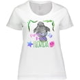 thumbnail image 3 of Inktastic Panama City Beach Florida Cute Swimming Manatee Women's Plus Size T-Shirt, 3 of 5