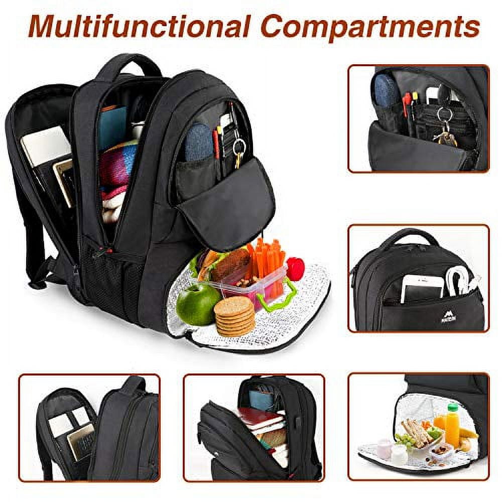 Lunch Insulated Cooler Backpack For Men 17 Inch Travel Laptop