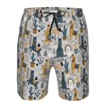 thumbnail image 4 of Naloa Llama and Cactus1 Men's Beach Shorts, Surfing shorts, Swim trunks, Quick Dry Swim Trunks for Surfing Beach Fun - Large, 4 of 9