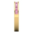 thumbnail image 4 of 0.84 ct Brilliant Princess Cut Simulated Pink Diamond 14k Yellow Gold Stackable Band SZ 8.75, 4 of 6