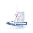 thumbnail image 2 of OUSITAID Wooden Crafts Nautical Decoration Cloth Sailboat Model Flag Table Ornament, 2 of 7
