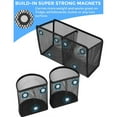 thumbnail image 7 of Bexikou Magnetic Pen Holder, Magnetic Basket Organizer for Storage, Strong mesh Metal Magnetic Pencil Holder to Hold whiteboard, Fridge, Refrigerator and Locker Accessories,Set of 3, 7 of 7
