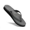 thumbnail image 5 of ONETOES Men's Flip Flops Arch Support Beach Sandals Summer Comfort Gray 8, 5 of 5