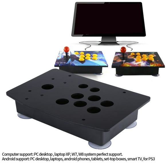 Ejoyous Black Acrylic Panel and Case DIY Set Kits Replacement for Arcade Game,Arcade Set , DIY Arcade Kits