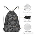 thumbnail image 5 of XMXT Unisex Drawstring Backpack for Women Men, Abstract Line Graffiti Waterproof Gym Bag String Bags for Shopping Sport Travel, s, 5 of 8
