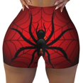 thumbnail image 2 of Picia Spider on the Web Printed Workout Shorts for Women Seamless Scrunch Butt Lifting High Waisted Yoga Gym Booty Running Moisture-wicking Short Pants-Medium, 2 of 9