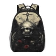 thumbnail image 1 of Disketp Vintage Winged Rose Skull Mochila Estampada para Hombre y Mujer – Mochila Ligera Clásica con Múltiples Bolsillos para Universidad, Trabajo y Viajes-One Size, 1 of 5