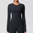 thumbnail image 5 of Women's Slim Fit Long-Sleeve Active Set - Stretchy Moisture-Wicking Yoga & Gym Wear, 5 of 6