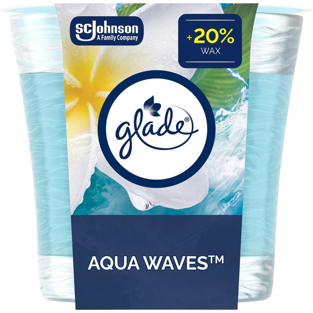 Glade® Chandelle parfumée, Vagues d’eau vivifiantes