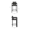 thumbnail image 5 of Modway Tahoe 3-Piece Outdoor Aluminum Bar Table Set in Charcoal, 5 of 7
