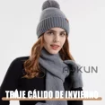 thumbnail image 4 of 3en1 Gorro Bufanda Y Guante Tejido Para El Frío Hombre Mujer, 4 of 5