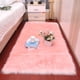 thumbnail image 5 of Billuyoard Manta Alfombra Interior Área grande Rectángulo Mesita de noche Antideslizante Cálido Tapete peludo Piso Ventana Silla Decoraciones Decoración del hogar Rosa claro, 5 of 6