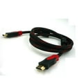 thumbnail image 4 of 1.5m double net double ring suitable for HDMI to HDMI high-definition cable supports 1080 woven mesh gold plating, 4 of 5