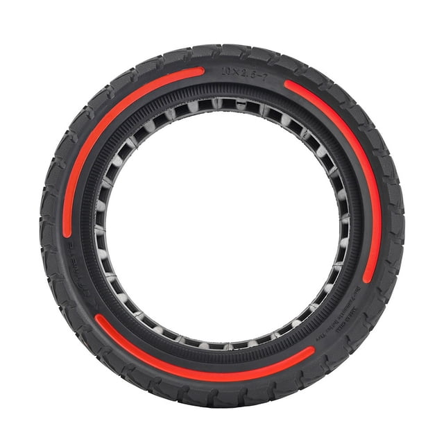 10x2.5-7 Honeycomb Tire Tubeless Solid Tire Compatible for 4/4 Electric