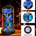thumbnail image 4 of Luz LED Fvawe Galaxy Crystal con forma de rosa en forma de cúpula de cristal, 4 of 6