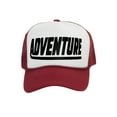 thumbnail image 1 of Men's Adventure Hat Outdoor Trucker Cap, White/Wine, 1 of 2