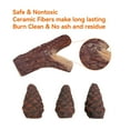 thumbnail image 3 of Heyfurni Gas Fireplace Logs,10pcs Small Firepit Logs, Decorative Ceramic Wood Log Set for Indoor Outdoor Gas Insets, Vented,Ventless, Electric,Ethanol,Gel Fireplaces, 3 of 7