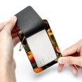thumbnail image 7 of Square PU Leather 2 Pack Travel Tag - Bag Tag - Suitcase Tag with Privacy Cover and Stainless Steel Ring - Suitable for Travel, Backpack, and Handbag Fruit, 7 of 7