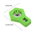 thumbnail image 3 of Vegetable Cutter Handheld Stainless Steel | Chopped Green Onion Scallion Slicer | Multi-Function Shredder | Uniform Cutting | Labor-Saving Kitchen Tool | 6.2x5cm | 1 Pack, 3 of 8