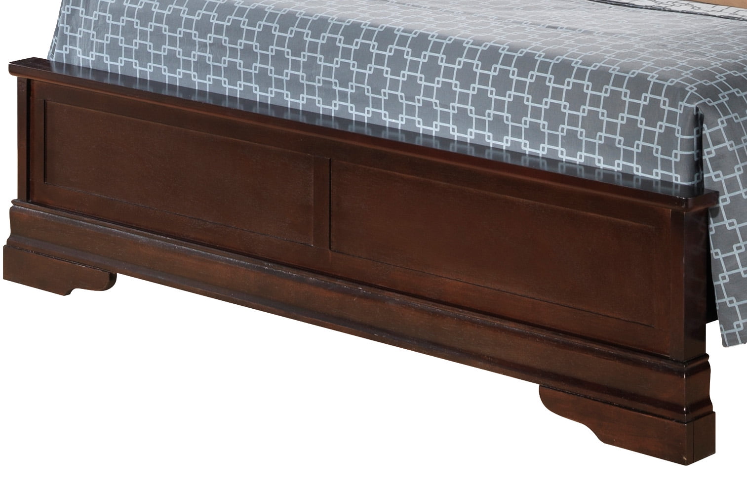 Glory Furniture Louis Phillipe Queen Bed in Cappuccino Color
