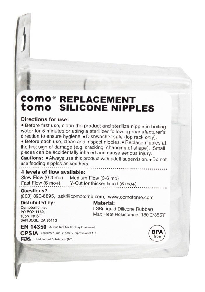 comotomo fast flow teat