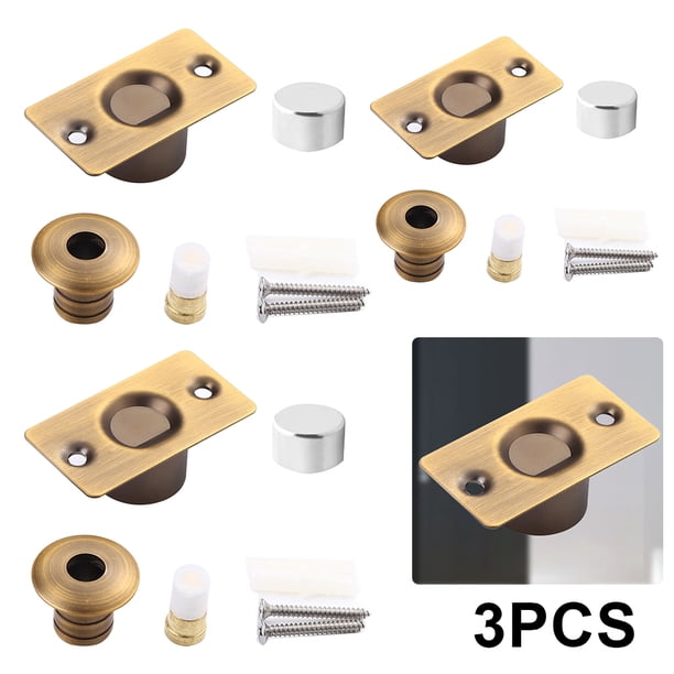 Cerraduras Magnéticas para Puerta Silencio Tope Puerta Invisible Herrajes para Puerta (naranja)