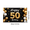 1B, variant on Glamorous Glittery 50th Birthday Banner with Gold Balloons Crowns Stars and Cakes Backdrop Party Decoration Supplies Photography Props for Birthday Parties Photo Booths Celebrations