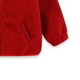 thumbnail image 7 of YunPes Boys Girls Christmas Polar Fleece Jacket Toddler Kids Zip Up Fuzzy Sherpa Coat Winter Warm Solid Color Casual Home Clothing, 7 of 7