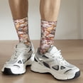 thumbnail image 4 of Uemuo Colorful Seashells Pattern Women's Crew Socks, Soft Durable Breathable Moisture-Wicking with Odor Control Cotton socks, 4 of 9
