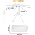 thumbnail image 2 of Égouttoir à Pâtes Frais Pliable 10 Barres Portable, Facile à Ranger, Rapide à Installer (Blanc)..., 2 of 5