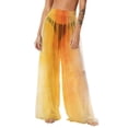 thumbnail image 1 of Pantalones de playa de gasa ligeros para mujer con protección solar, pantalones anchos de estilo bohemio estampados, blusa para mujer, 1 of 7
