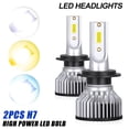 thumbnail image 2 of H7 LED Headlights Bulbs Hi/Lo Beam 6000K For Mercedes-Benz C180 C200 2013-2018, 2 of 8
