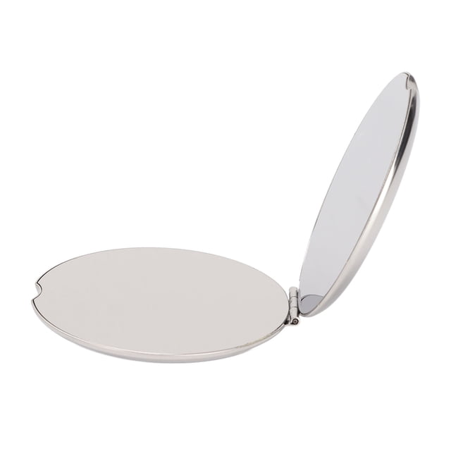 Espejo de Doble Cara, Espejo de Maquillaje de Bolsillo de Acero inoxidable por USB Con Pare Posterior En Paralos de NaviDad de Cumpleares de