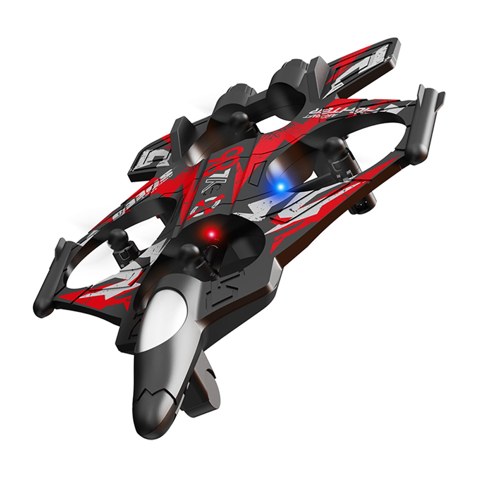 SPOORYYO RC Plane with Screen Display, Remote Control Airplane with Camera, Headless Mode, Altitude Hold and LED Lights for Beginners