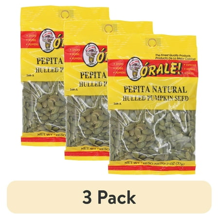 (3 pack) El Charrito Hulled Pumpkin Seeds, 5 oz
