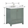 thumbnail image 7 of Avanity MODERO-VS31-OA-E Modero 30" Free Standing Single Basin Vanity Set - Wood, 7 of 7
