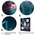 thumbnail image 3 of Designart Futuristic Miami Neon Art IV Canvas Wall Art, 3 of 5