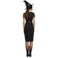 thumbnail image 3 of 49" Black Fever Enchanting Cat Witch Large Women Halloween Costume, 3 of 3