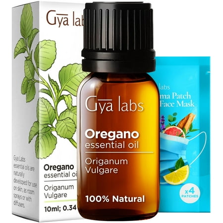 Gya Labs Oregano Essential Oil for Improved Wellness - Natural Oregano Oil Essential Oil for Skin and Toenail - Oregano Oil Organic for Diffuser & Nail (0.34 fl oz)